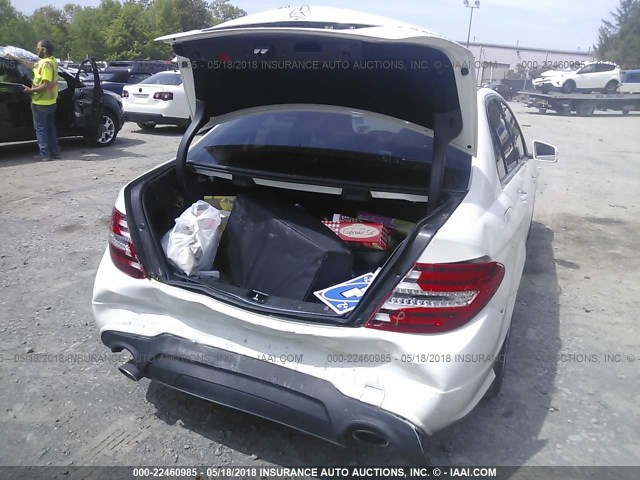 WDDGF8BB1CR209411 - 2012 MERCEDES-BENZ C 300 4MATIC WHITE photo 6