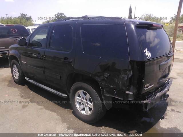 1GKMCAE39AR217288 - 2010 GMC YUKON SLE BLACK photo 3