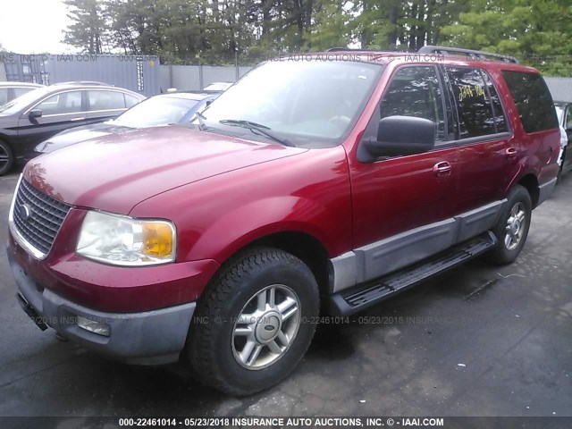 1FMPU16526LA15453 - 2006 FORD EXPEDITION XLT RED photo 2