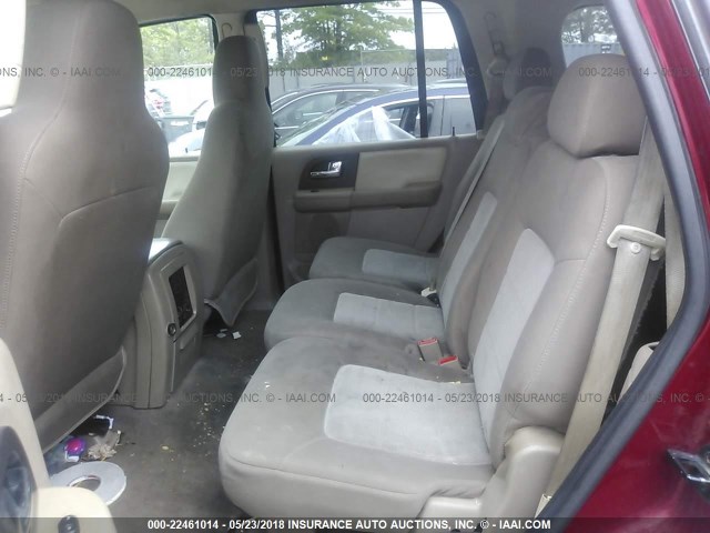 1FMPU16526LA15453 - 2006 FORD EXPEDITION XLT RED photo 8