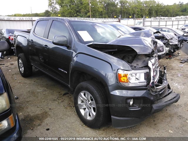 1GTG5CE33G1135921 - 2016 GMC CANYON SLE GRAY photo 1