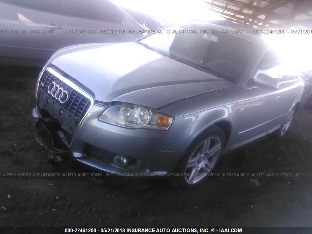 WAUDF78E78A051099 - 2008 AUDI A4 2.0T QUATTRO SILVER photo 2