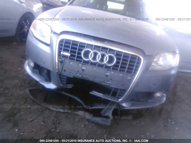 WAUDF78E78A051099 - 2008 AUDI A4 2.0T QUATTRO SILVER photo 6