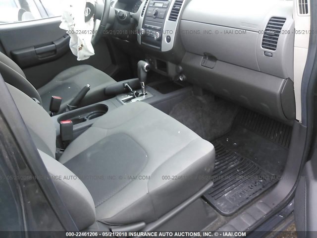 5N1AN0NW7BC508773 - 2011 NISSAN XTERRA OFF ROAD/S/SE GRAY photo 5
