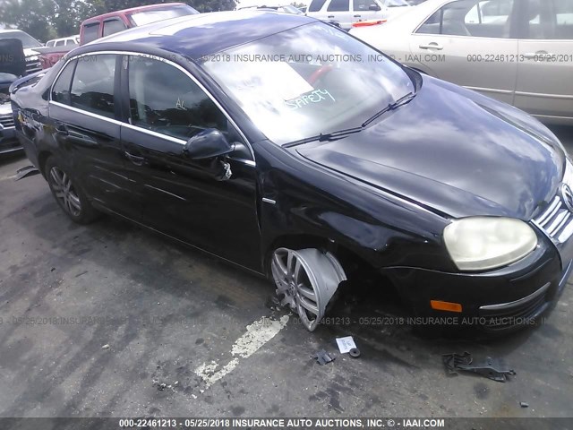 3VWEF71K77M138216 - 2007 VOLKSWAGEN JETTA WOLFSBURG BLACK photo 1