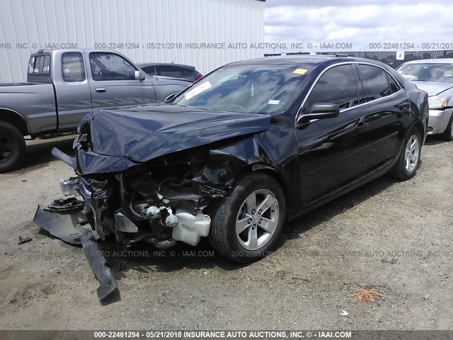 1G11B5SL9EF214808 - 2014 CHEVROLET MALIBU LS BLACK photo 2