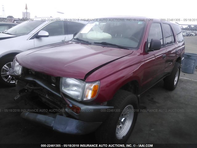 JT3GM84RXV0017622 - 1997 TOYOTA 4RUNNER RED photo 2
