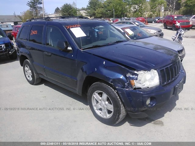 1J4HR48N25C536240 - 2005 JEEP GRAND CHEROKEE LAREDO/COLUMBIA/FREEDOM BLUE photo 1