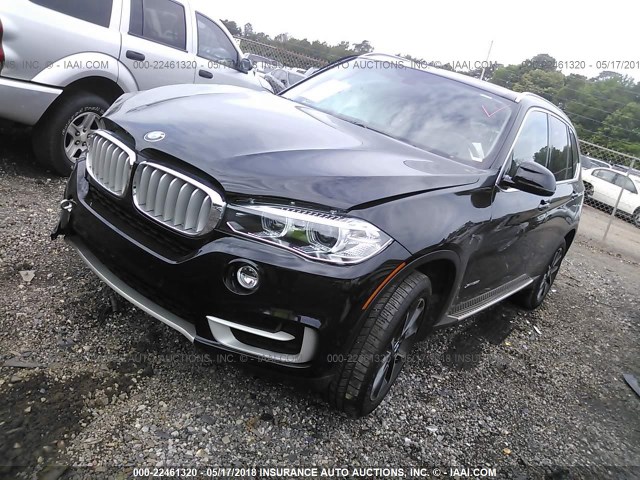 5UXKR0C5XF0K71614 - 2015 BMW X5 XDRIVE35I BLACK photo 2