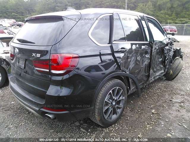 5UXKR0C5XF0K71614 - 2015 BMW X5 XDRIVE35I BLACK photo 4