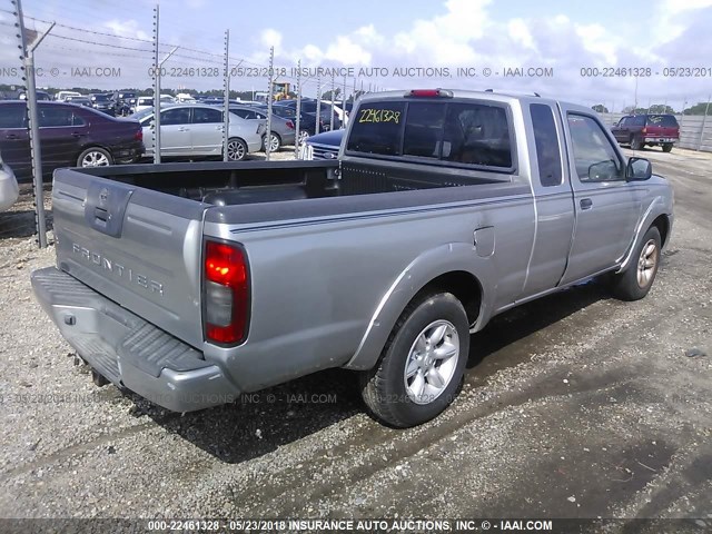 1N6DD26T04C465415 - 2004 NISSAN FRONTIER KING CAB XE GRAY photo 4