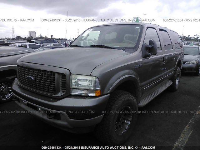 1FMNU43S73ED46970 - 2003 FORD EXCURSION LIMITED BROWN photo 2