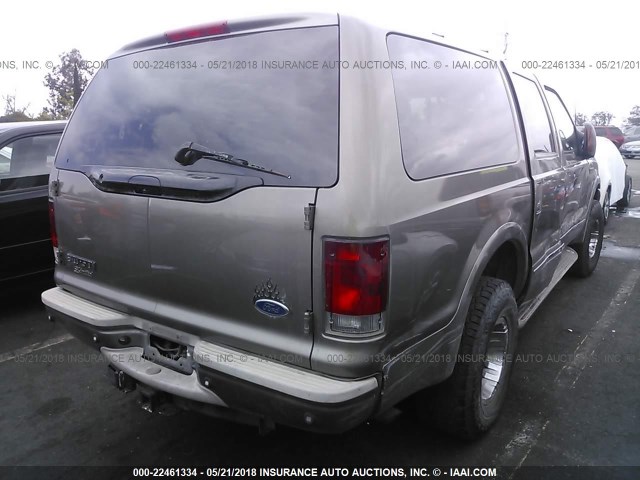 1FMNU43S73ED46970 - 2003 FORD EXCURSION LIMITED BROWN photo 4