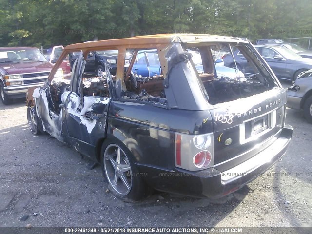 SALMF15496A232545 - 2006 LAND ROVER RANGE ROVER HSE BLACK photo 3