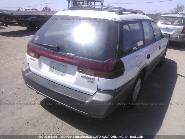 4S3BG6853W7641330 - 1998 SUBARU LEGACY 30TH ANN OUTBACK/LTD/SPT WHITE photo 4