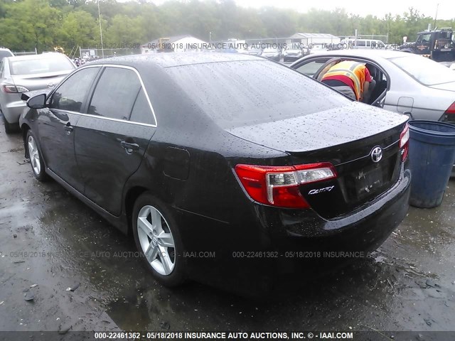 4T1BF1FK5CU179358 - 2012 TOYOTA CAMRY SE/LE/XLE BLACK photo 3