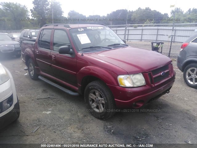 1FMZU77K65UA59318 - 2005 FORD EXPLORER SPORT TR  RED photo 1