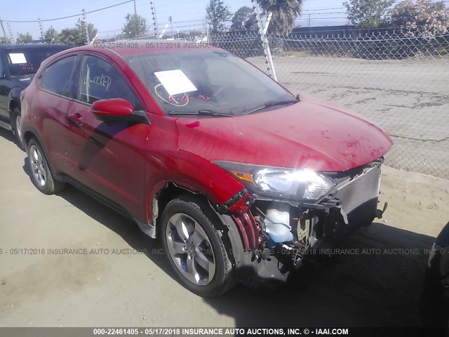 3CZRU5H57GM705341 - 2016 HONDA HR-V EX RED photo 1