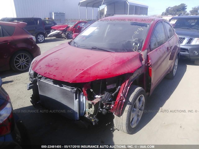 3CZRU5H57GM705341 - 2016 HONDA HR-V EX RED photo 2