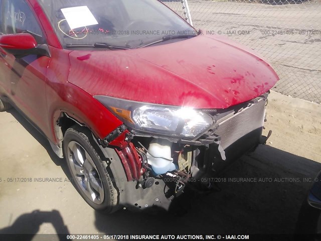 3CZRU5H57GM705341 - 2016 HONDA HR-V EX RED photo 6