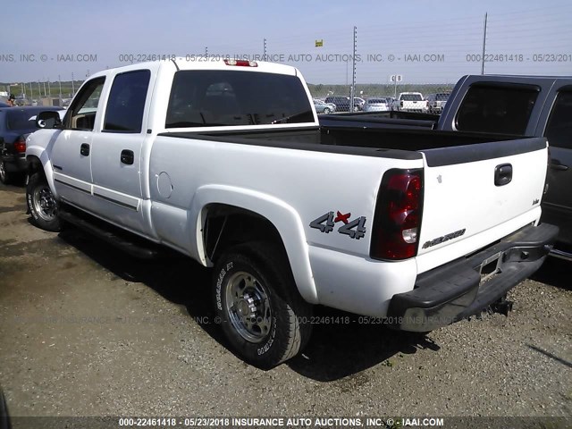 1GCHK23U06F269368 - 2006 CHEVROLET SILVERADO K2500 HEAVY DUTY WHITE photo 3