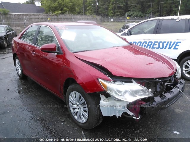 4T1BF1FK6EU761424 - 2014 TOYOTA CAMRY L/SE/LE/XLE RED photo 6