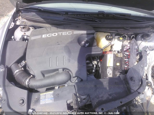 1G1ZG57B194150222 - 2009 CHEVROLET MALIBU LS ვერცხლისფერი ფოტო 10