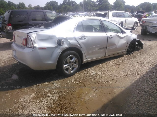 1G1ZG57B194150222 - 2009 CHEVROLET MALIBU LS ვერცხლისფერი ფოტო 4