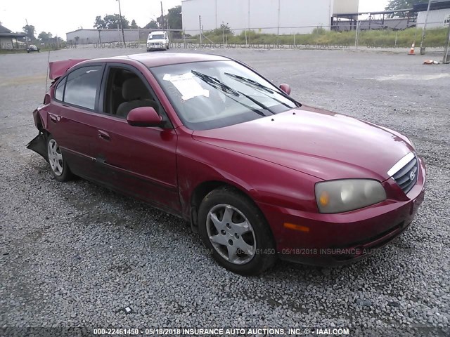 KMHDN46D04U752506 - 2004 HYUNDAI ELANTRA GLS/GT BURGUNDY photo 1