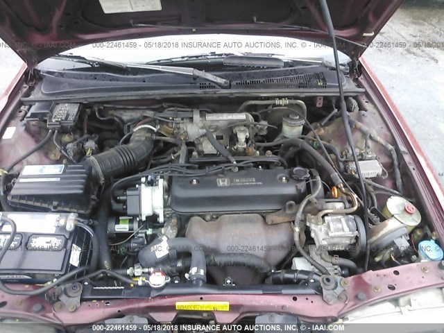 1HGCB7659LA077405 - 1990 HONDA ACCORD LX/EX BURGUNDY photo 10