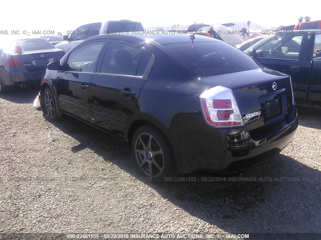 3N1AB61E78L763453 - 2008 NISSAN SENTRA 2.0/2.0S/2.0SL BLACK photo 3