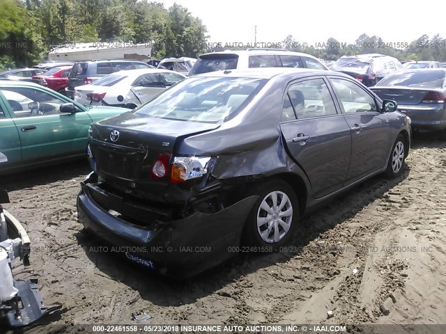 JTDBL40E79J021194 - 2009 TOYOTA COROLLA LE/XLE GRAY photo 4