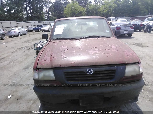 4F4YR12C2YTM04795 - 2000 MAZDA B2500 RED photo 6