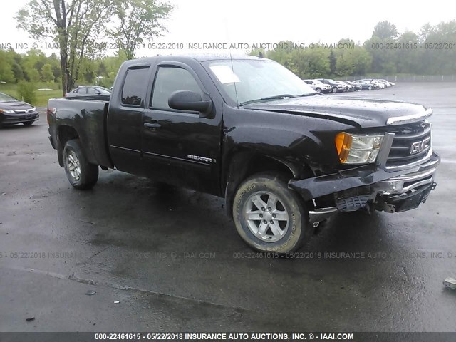 2GTEK29J891135882 - 2009 GMC SIERRA K1500 SLE BLACK photo 1