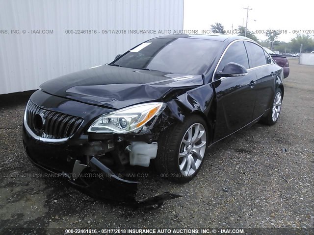 2G4GT5GX3H9108017 - 2017 BUICK REGAL GS Սև լուսանկար 2