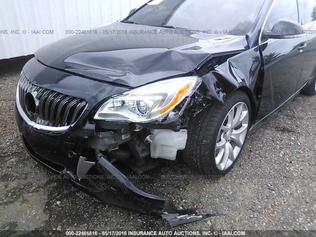 2G4GT5GX3H9108017 - 2017 BUICK REGAL GS Սև լուսանկար 6