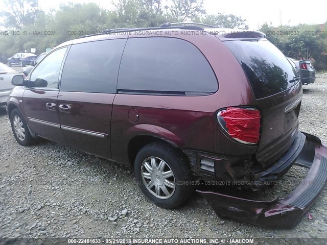2A4GP54L47R152210 - 2007 CHRYSLER TOWN & COUNTRY TOURING MAROON photo 3