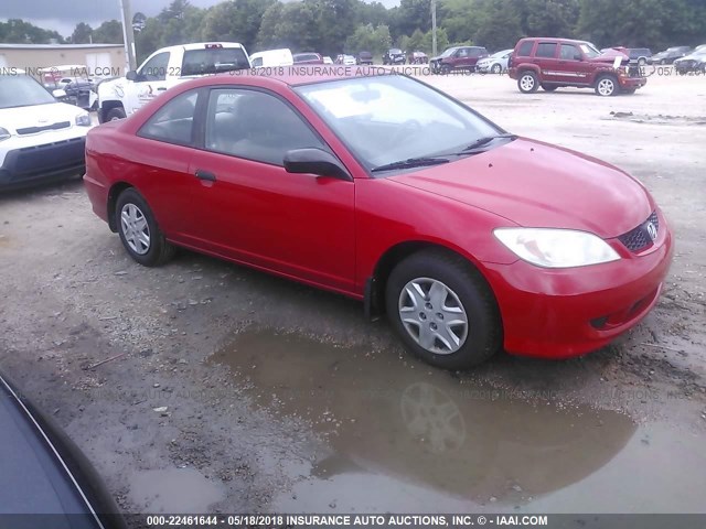 1HGEM22165L028453 - 2005 HONDA CIVIC DX VP 红色 照片 1