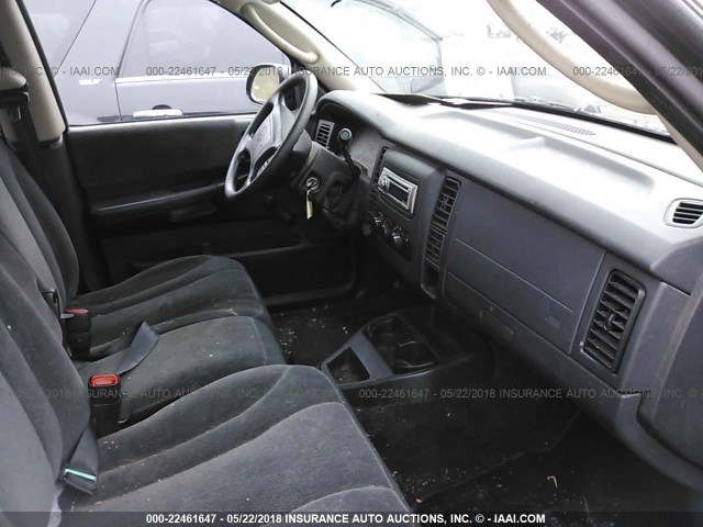 1D7HG38XX3S378942 - 2003 DODGE DAKOTA QUAD SPORT BLACK photo 5