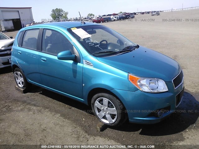 KL1TD66EX9B340062 - 2009 CHEVROLET AVEO LS/LT 青色 照片 1