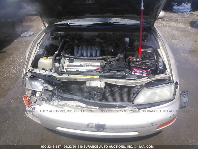 JN1CA21D4VT849340 - 1997 NISSAN MAXIMA GLE/GXE/SE GOLD photo 10