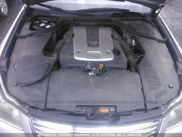 JN1CY0AR5AM961211 - 2010 INFINITI M35 SPORT SILVER photo 10