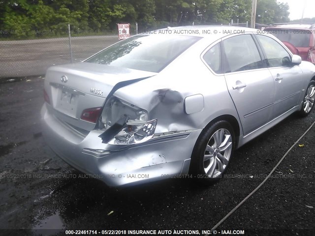 JN1CY0AR5AM961211 - 2010 INFINITI M35 SPORT SILVER photo 6