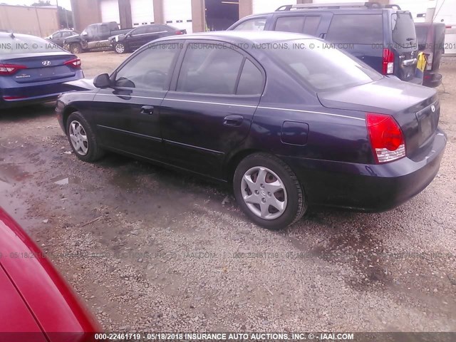 KMHDN46D76U290318 - 2006 HYUNDAI ELANTRA GLS/GT/LIMITED Dark Blue photo 3