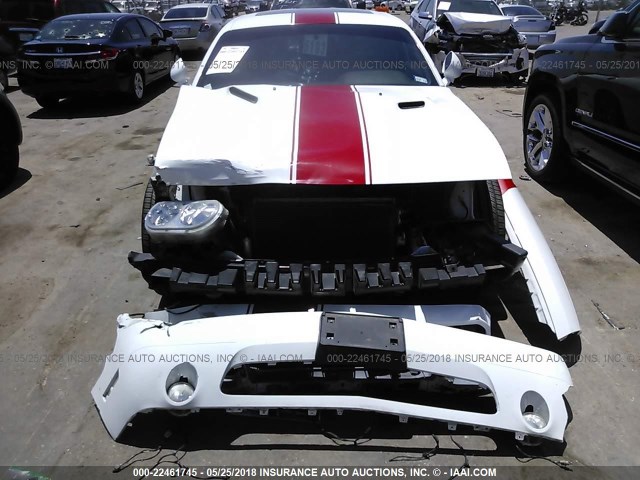 2C3CDYAG1EH116634 - 2014 DODGE CHALLENGER SXT WHITE photo 6