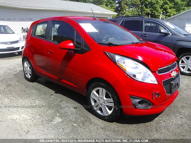 KL8CB6S98DC502600 - 2013 CHEVROLET SPARK LS RED photo 1