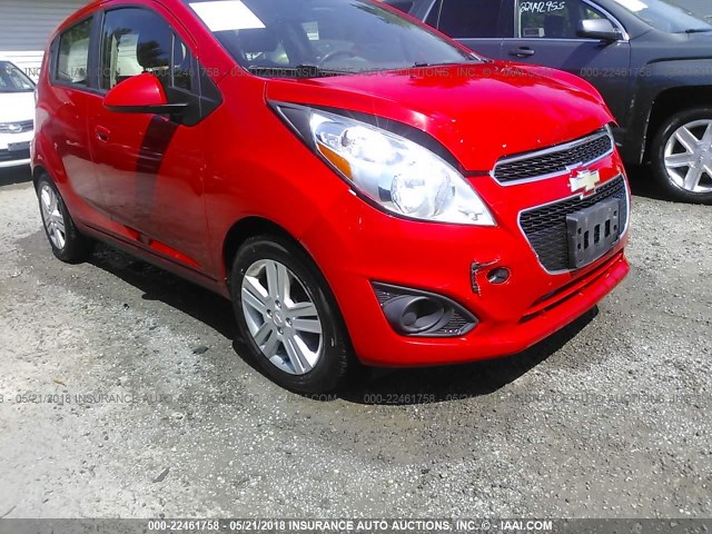 KL8CB6S98DC502600 - 2013 CHEVROLET SPARK LS RED photo 6