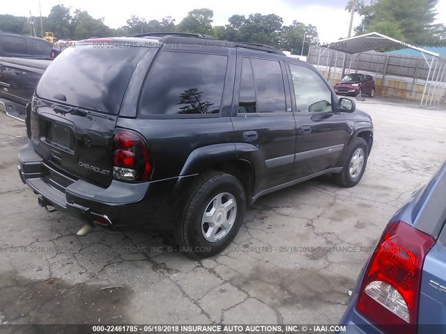 1GNDS13S532296535 - 2003 CHEVROLET TRAILBLAZER  BLACK photo 4