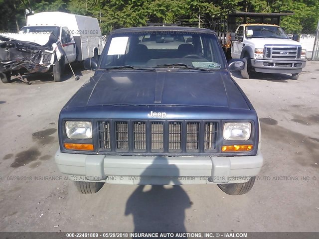 1J4FF28S7YL140514 - 2000 JEEP CHEROKEE SE BLUE photo 6