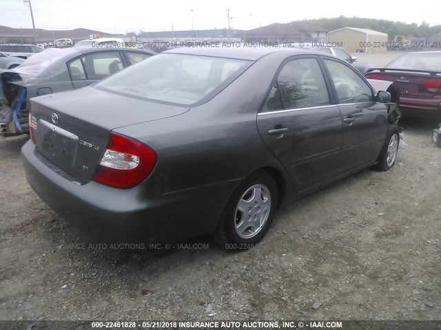 4T1BF30K62U541992 - 2002 TOYOTA CAMRY LE/XLE/SE ნაცრისფერი ფოტო 4
